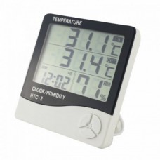 Термометр-гигрометр Digital HTC-2 Цифровой Термогигрометр HTC-2 часы будильник метеостанция Термометр гигрометр с выносным датчиком