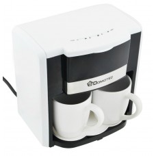 Кофеварка Domotec MS-0706 белая 500 Вт Капельная кофеварка  с 2 чашками