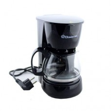 Кофеварка Domotec MS-0707 чёрная 650 Вт Капельная кофеварка со стеклянной колбой