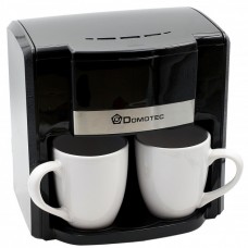 Кофеварка Domotec MS-0708 чёрная 500 Вт Капельная кофеварка  с 2 чашками