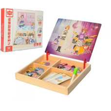 Деревянная игрушка Гардероб MD 1338 принцесса магнитная досточка для рисования, маркер