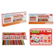 Деревянная игрушка счетные палочки, сортер WD604