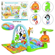 Коврик детский игровой с погремушками PLAY SMART 7181 Умный малыш музыка 54*9*40