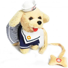 Мягкая музыкальная собачка морячок SM21252