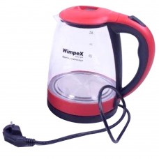 Электрочайник Wimpex WX-2850 красный стеклянный Электрический чайник