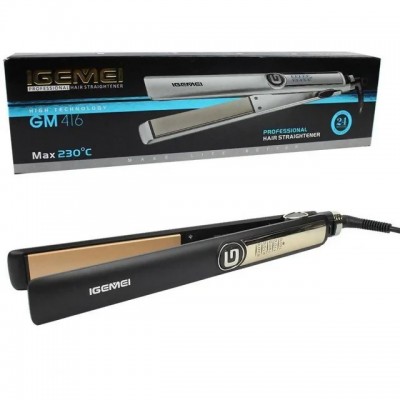 Выпрямитель для волос Gemei GM-416 черный утюжок для волос щипцы Gemei 416