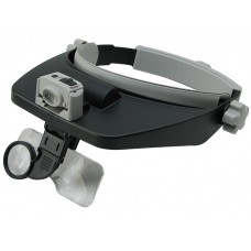 Бинокулярные очки Magnifier MG81001(RD) с LED подсветкой