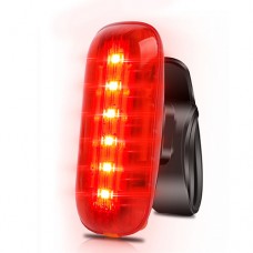 Фонарь велосипедный AQY-0116-6SMD, красный, ЗУ microUSB, встроенный аккумулятор