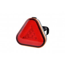 Фонарь велосипедный треугольник габаритный Baisk BSK-2288-9SMD, ЗУ micro USB, встроенный аккумулятор