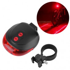 Фонарь велосипедный DW-681-5LED+2LASER, 2хAAA, Waterproof