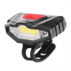 Фонарь велосипедный KK-901-COB+2LED (RED), ЗУ micro USB, встроенный аккумулятор