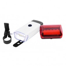 Фонарь велосипедный 408 5W-COB, габарит-5LED, 3хAAA+2хАА