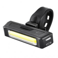 Фонарь велосипедный RPL-2261 COB(красный+белый), ЗУ micro USB, встроенный аккумулятор