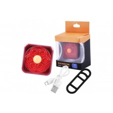 Фонарь велосипедный XFL-106-6SMD, ЗУ micro USB, встроенный аккумулятор