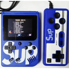 Портативная игровая приставка с джойстиком SUP Game Box на 400 игр синий