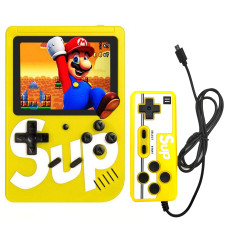 Портативная игровая приставка с джойстиком SUP Game Box на 400 игр желтый