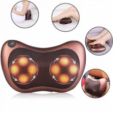 Массажная подушка роликовая Massage Pillow 8028 с инфракрасным подогревом