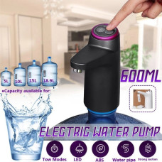 Автоматическая помпа для воды на бутыль диспенсер аккумуляторный Aqua Pump Elite black MD-03 1200мA