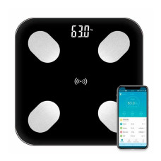 Смарт-весы Smart Scale Bluetooth A-1 умные напольные фитнеc весы 180 кг чёрные