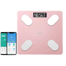 Смарт-весы Smart Scale Bluetooth A-1 умные напольные фитнеc весы 180 кг розовый