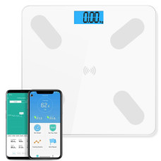 Смарт-весы Smart Scale Bluetooth A-1 умные напольные фитнеc весы 180 кг белый