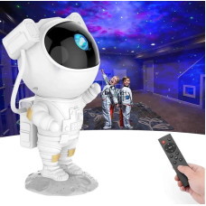 Ночник проектор Astronaut Nebula космонавт астронавт с подсветкой пульт ДУ бело-желтый