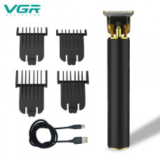 Машинка для стрижки волос VGR V-058 чёрно-золотой