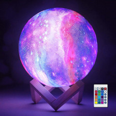 Ночник настольный Magic moon light Galaxy RGB 3D шар аккумуляторный детский