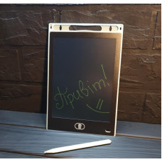 Детский графический LCD доска, планшет для рисования и записей 8.5 со стилусом белый