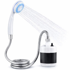 Душ портативный кемпинговый Travel shower от USB с помпой аккумуляторный белый