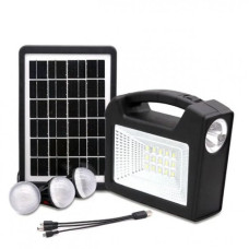 Фонарь Gd-Lite / GD-Times GD-103 150W с солнечной панелью, 3 лампочки, повербанк