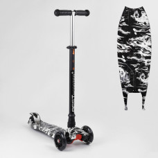 Самокат A 25771/779-1512 Best Scooter 4 светящихся колеса, трубка руля алюминиевая