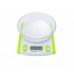 Весы кухонные до 5 кг с чашей JASM Scales бело-зеленый