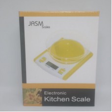 Весы кухонные до 5 кг с чашей JASM Scales бело-оранжевый